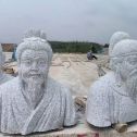 娄底 白麻花岗岩石材人物立体雕刻