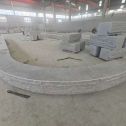 娄底 芝麻白异形坐凳，自然面光面弧形加工