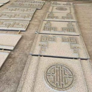 娄底 白麻花岗岩外墙立面雕刻板