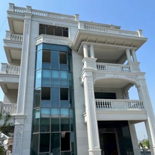 娄底 白麻花岗岩别墅外墙干挂效果展示