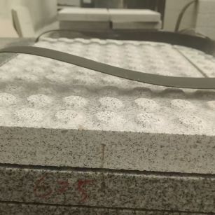 娄底 芝麻白花岗岩6.0公分荔枝面五轴加工雕刻盲点