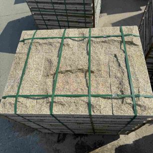 娄底 黄金麻花岗岩石材自然面蘑菇石成品