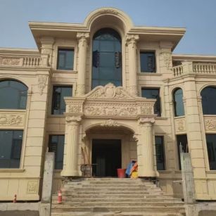 娄底 黄金麻花岗岩别墅外墙干挂