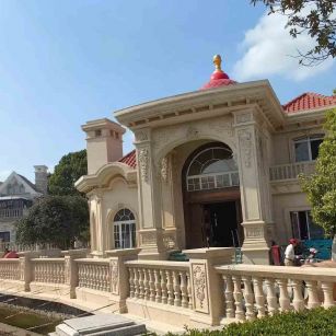 娄底 黄金麻花岗岩欧式别墅