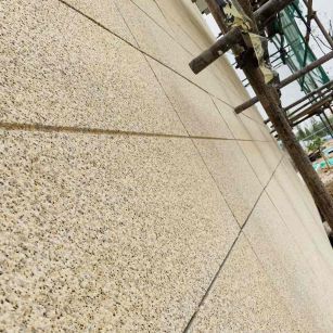 娄底 黄金麻花岗岩荔枝面外墙干挂石材效果示例