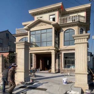 娄底 黄金麻花岗岩荔枝面别墅外墙干挂私家专属