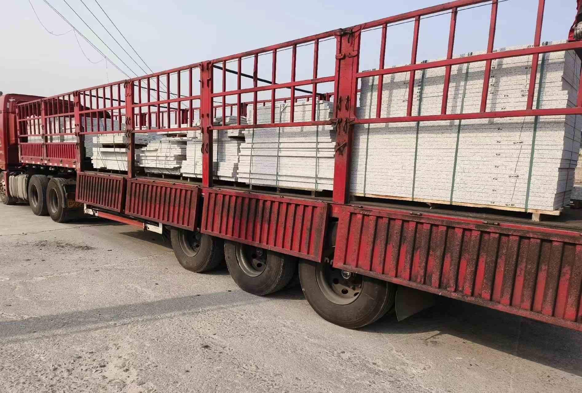 娄底 白麻荔枝面外墙干挂，工厂装车日常