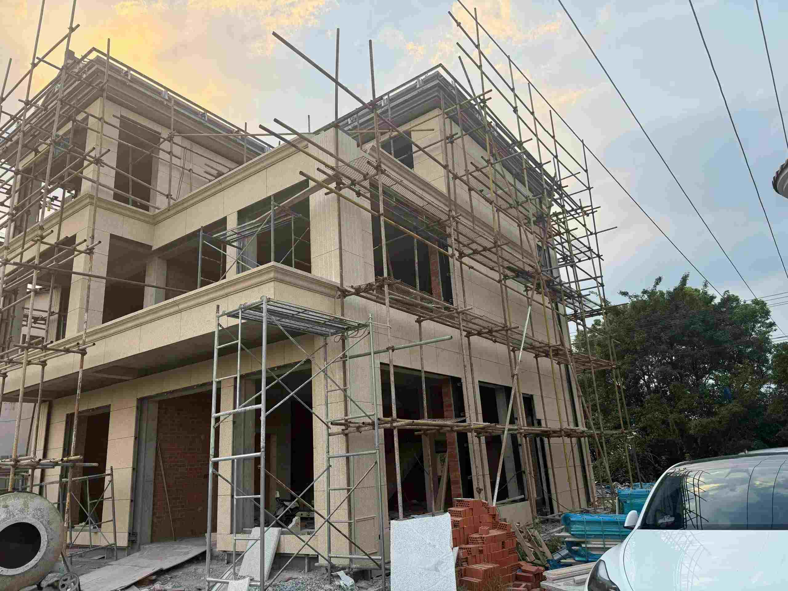 娄底 黄金麻荔枝面花岗岩外墙干挂