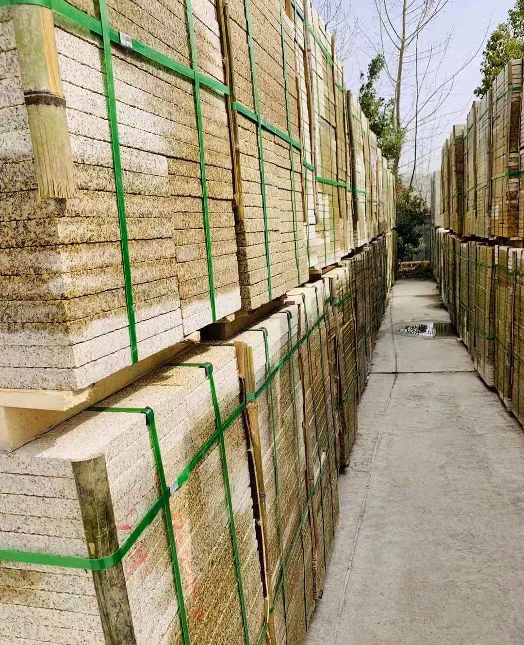 娄底 黄金麻花岗岩荔枝面地铺石