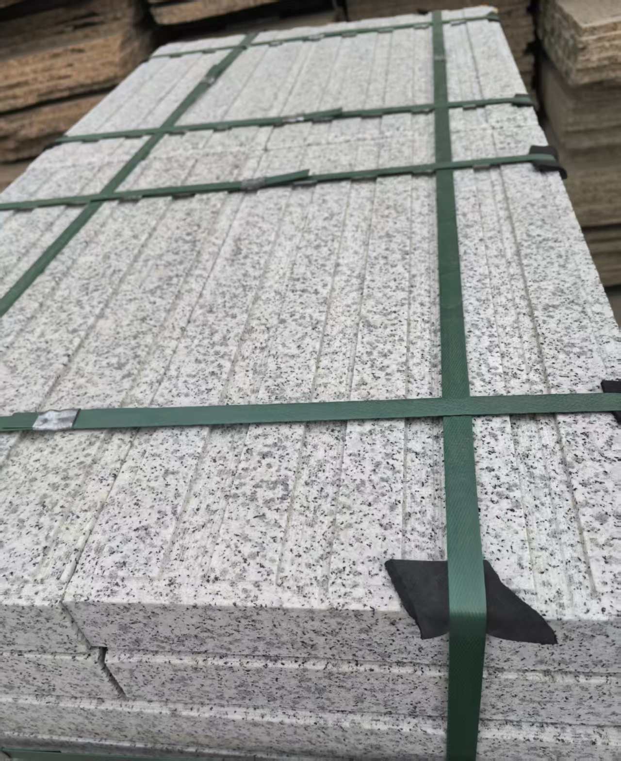 娄底 白麻花岗岩直行盲道石，盲条，地铺石